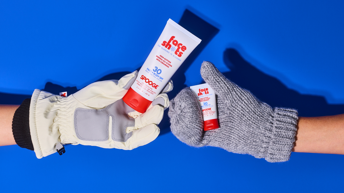 INDIE SUNCARE BRAND SPOOGE LAUNCHES FACE SHOTS PRODUCT FOR WINTER ATHLETICS